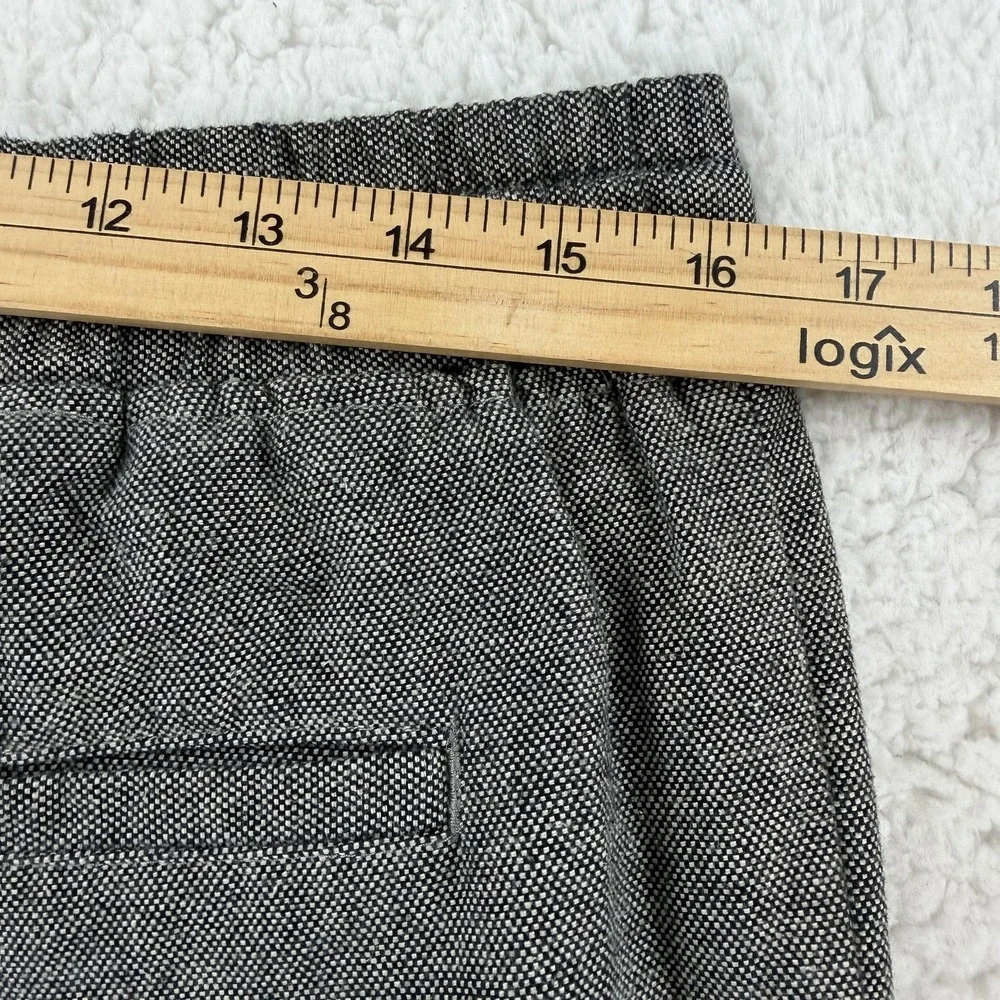 Banana Republic‎ Jogger Pants Mens 33x30Gray Tweed Elastic Waist Cuffed Casual